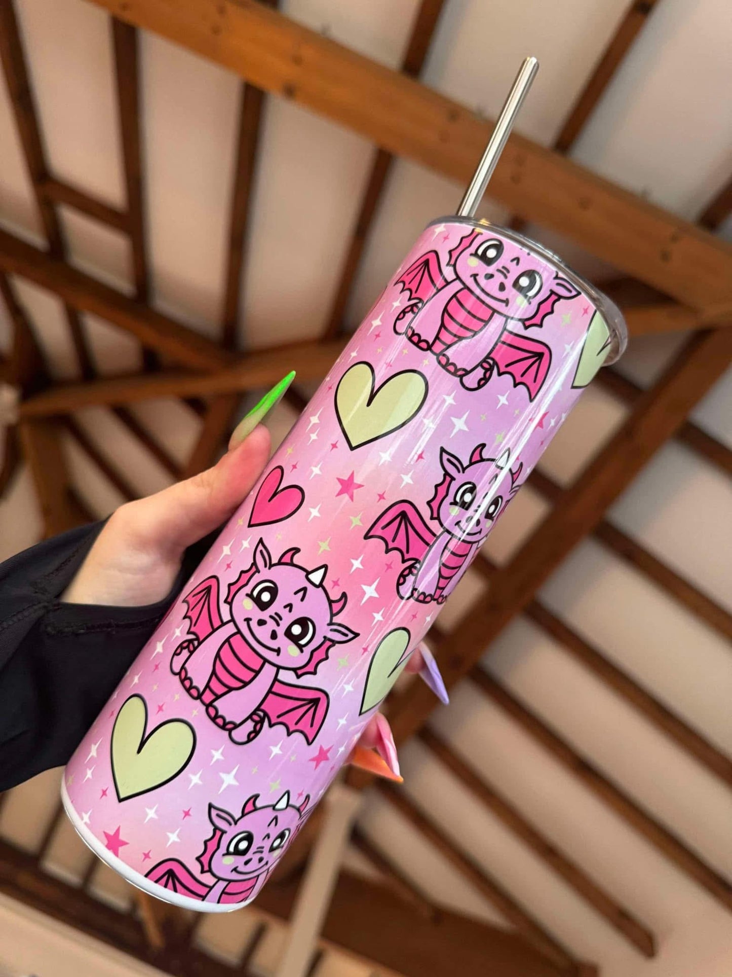 Pink Dragons 20oz Tumbler