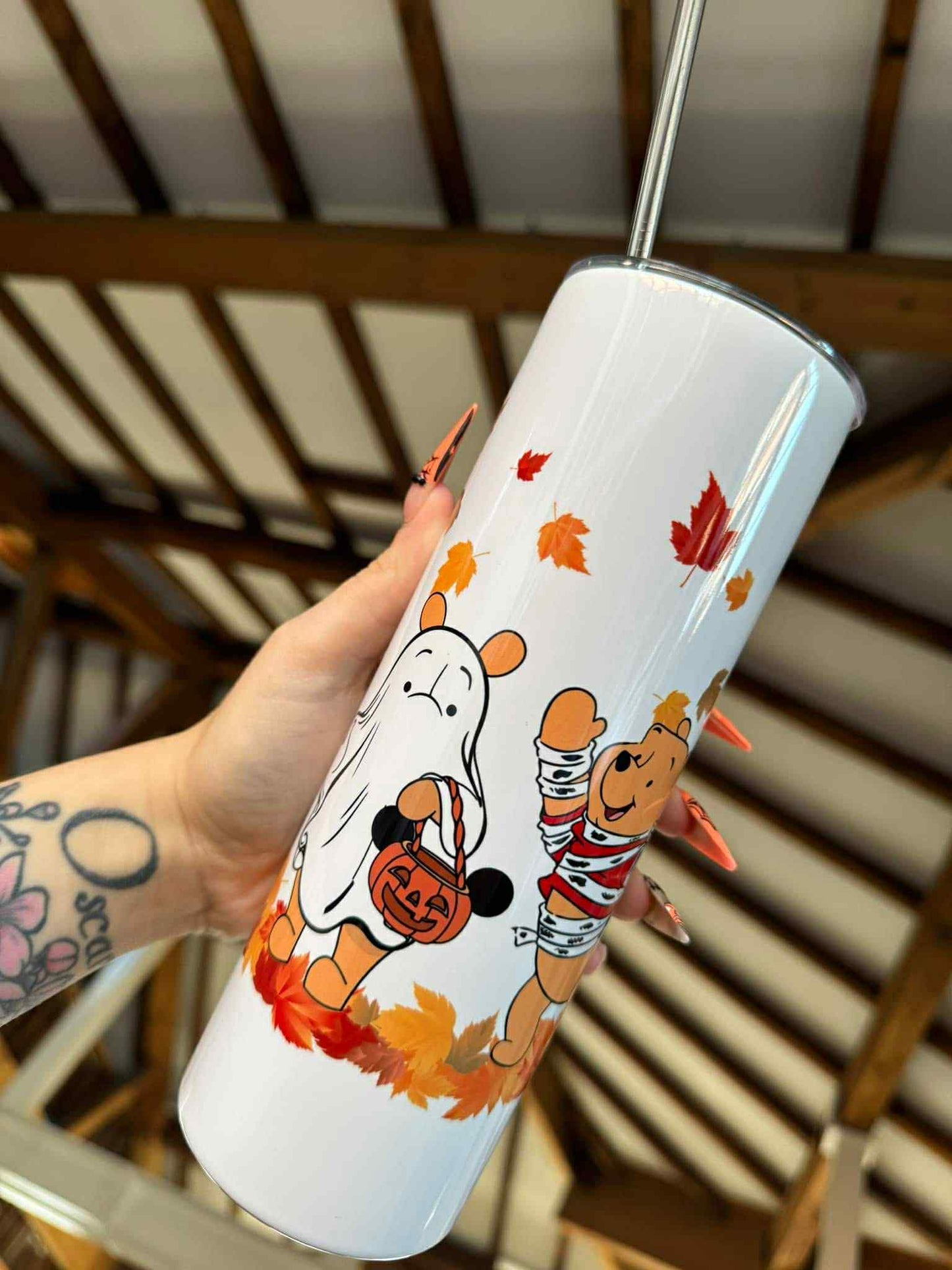 Pumpkin Winnie The pooh 20oz Tumbler