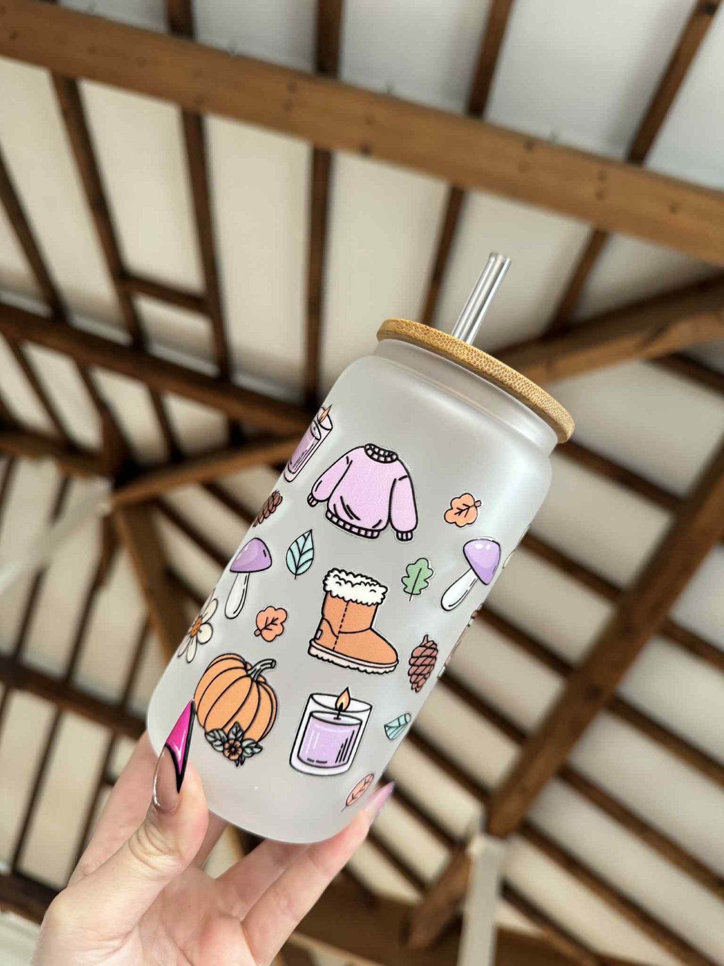 Autumnal Gilmore Girls Frosted Libbey Can