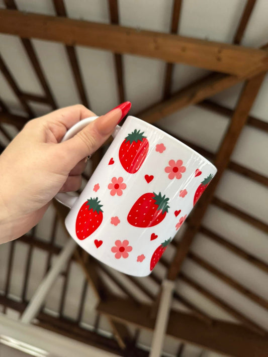 Red Strawberry Mug