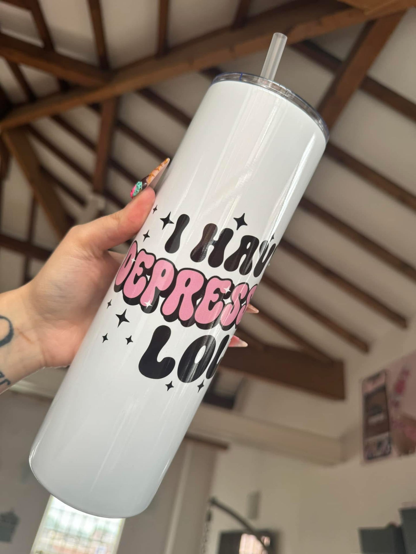 Depression ‘lol’ 30oz Tumbler