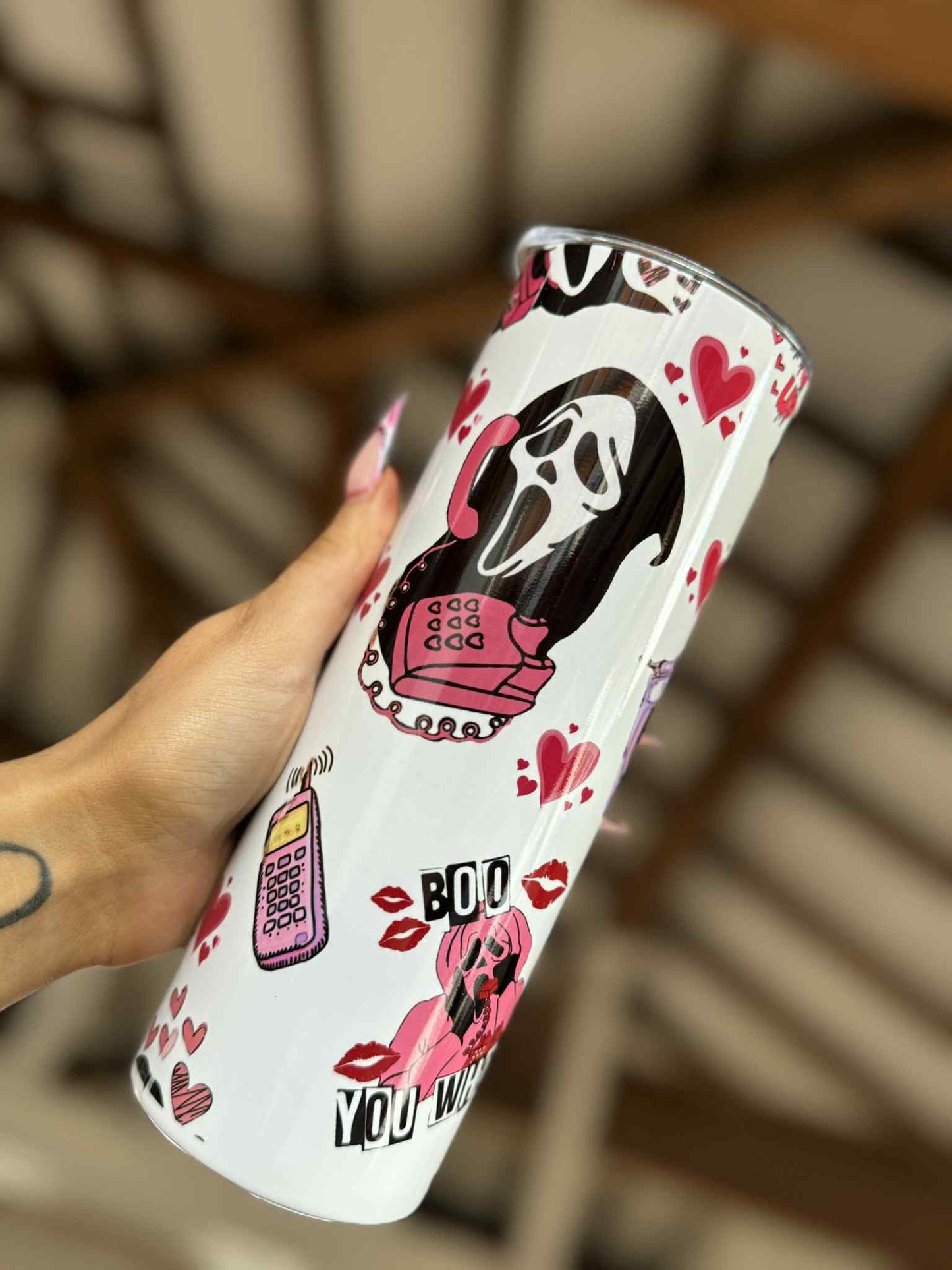 Boo You Whore Scream Vibes 20oz Tumbler