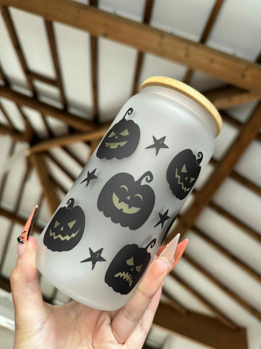 Black Pumpkins Frosted Libbey Can