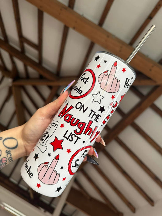 On The Naughty List 20oz Tumbler