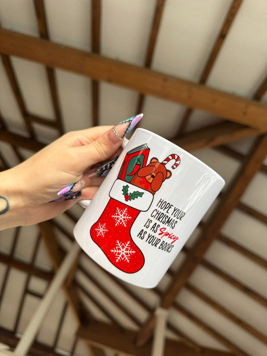 Christmas As Spicy As Your Books Mug