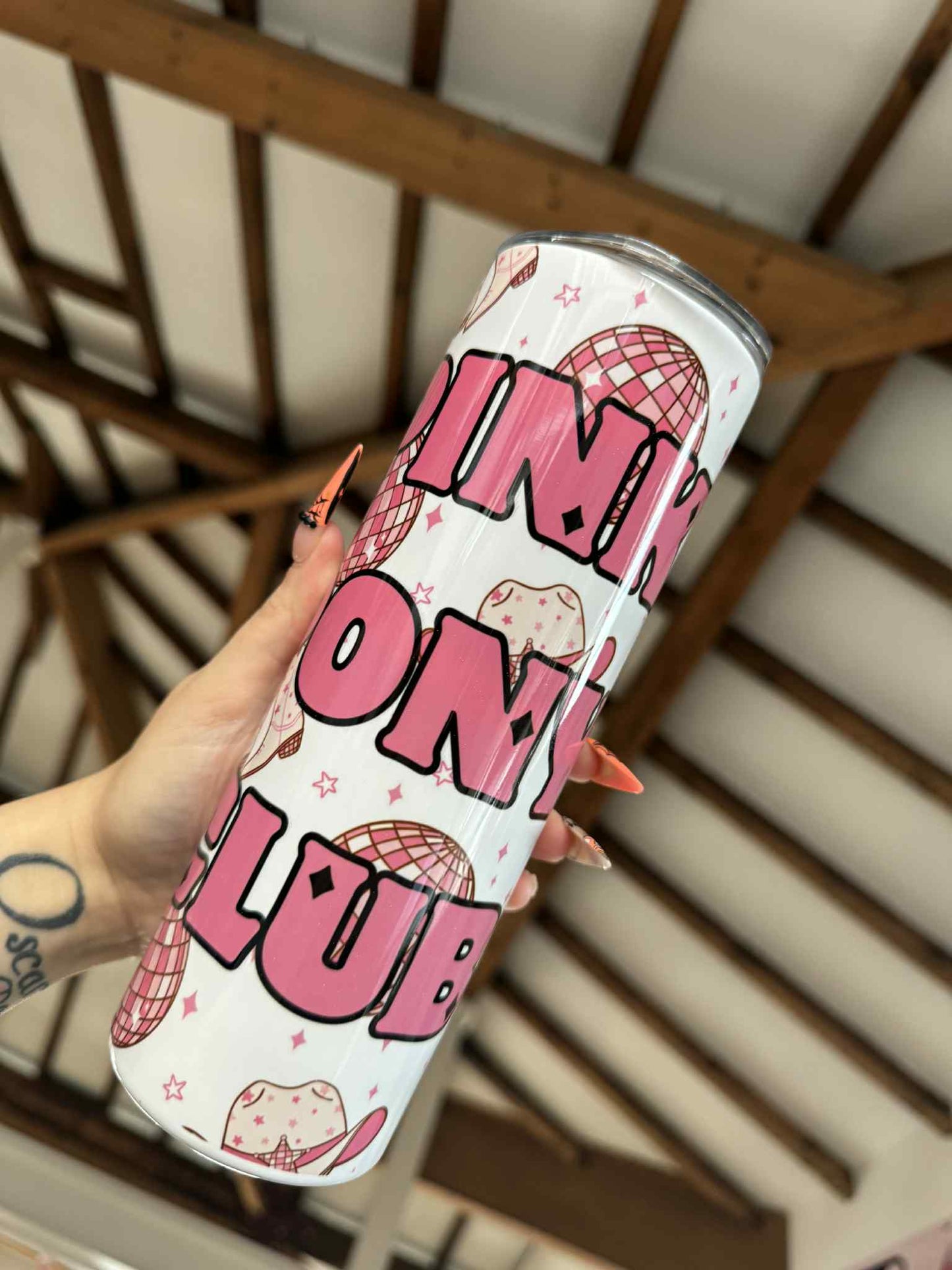 Pink Pony Club Cowboy Boots 20oz Tumbler