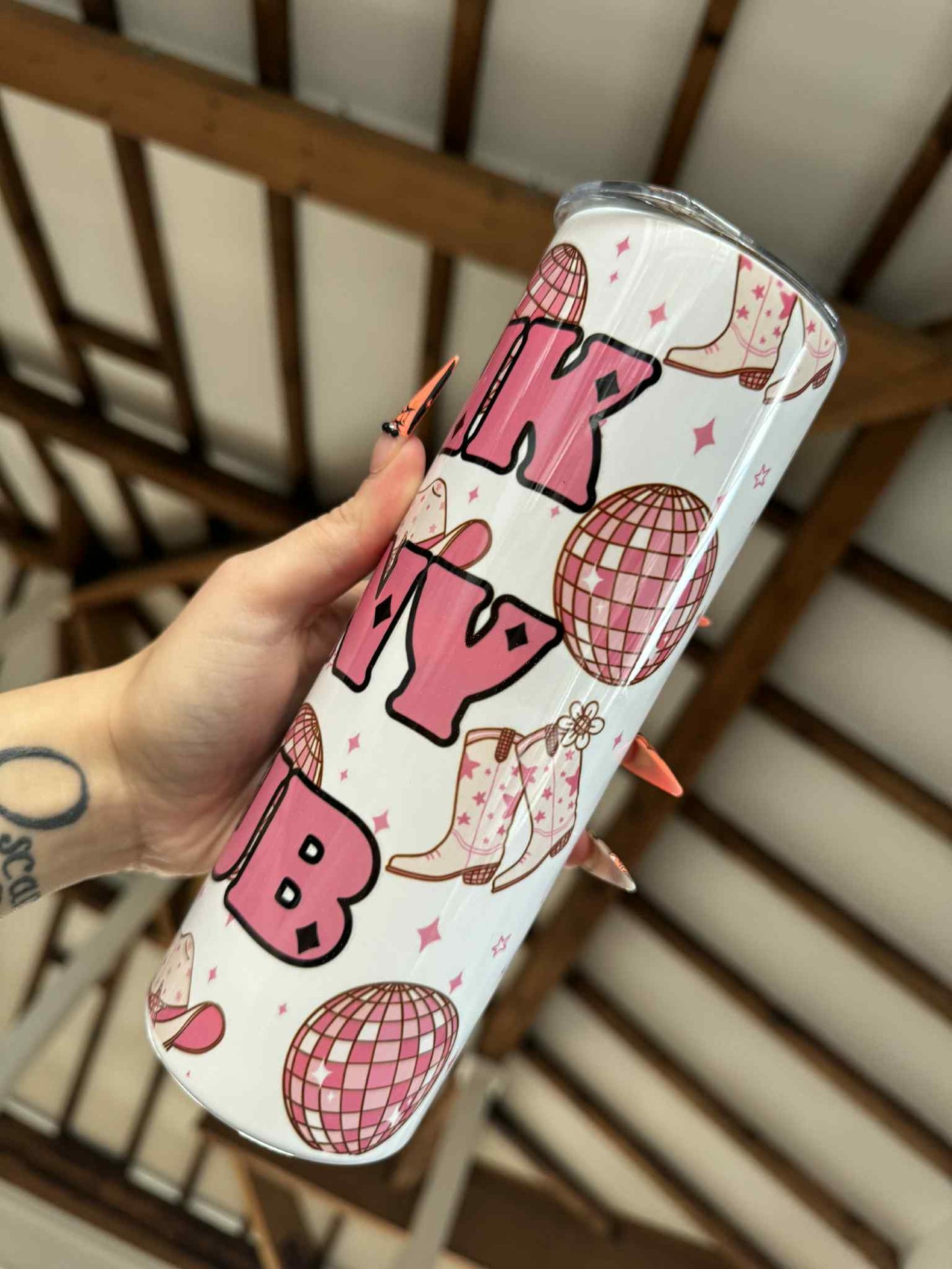 Pink Pony Club Cowboy Boots 20oz Tumbler