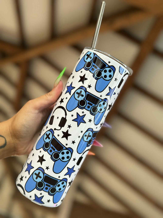 Blue Gamer 20oz Tumbler