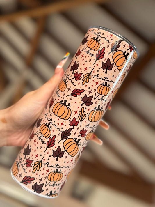 Pumpkins & Leaves 20oz Tumbler