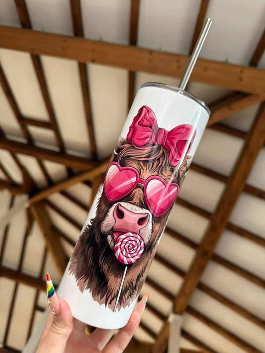 Cute Highland Cow 20zoz Tumbler