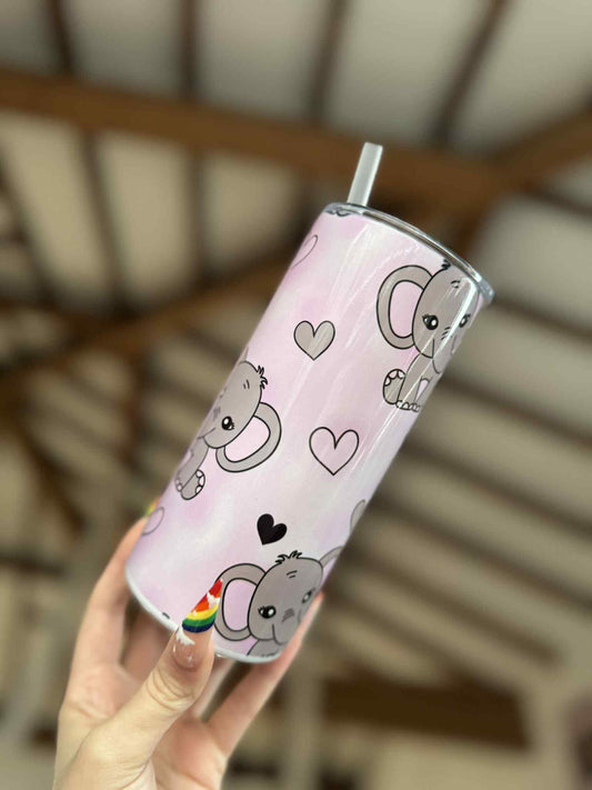 Elephants and Hearts 15oz Tumbler
