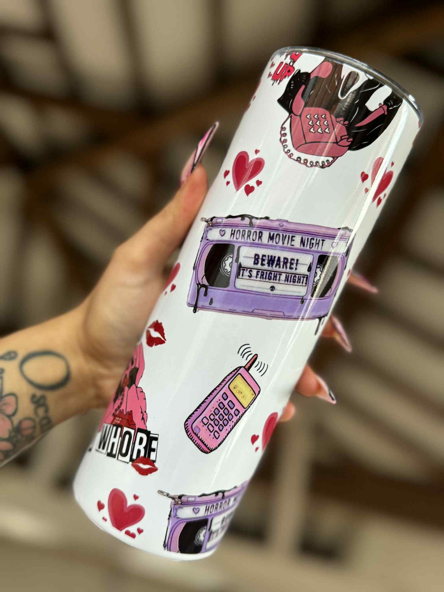 Boo You Whore Scream Vibes 20oz Tumbler