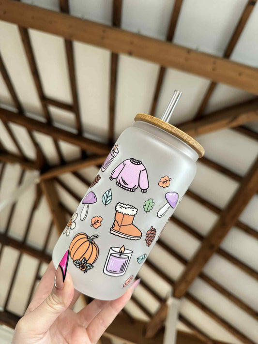 Autumnal Gilmore Girls Frosted Libbey Can