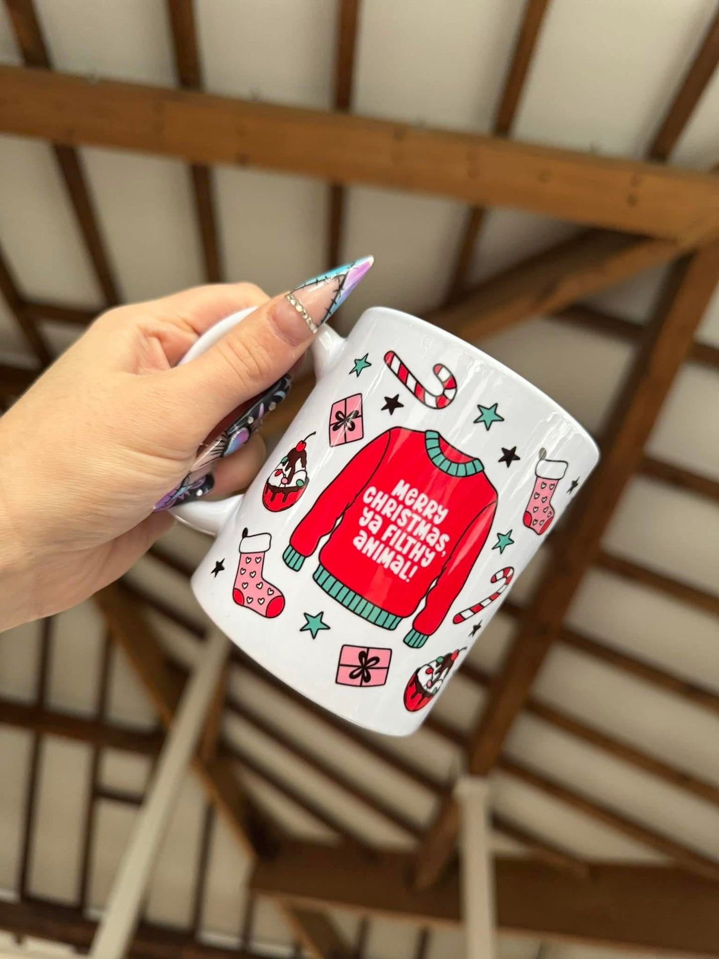 Merry Christmas Ya Filthy Animal Mug