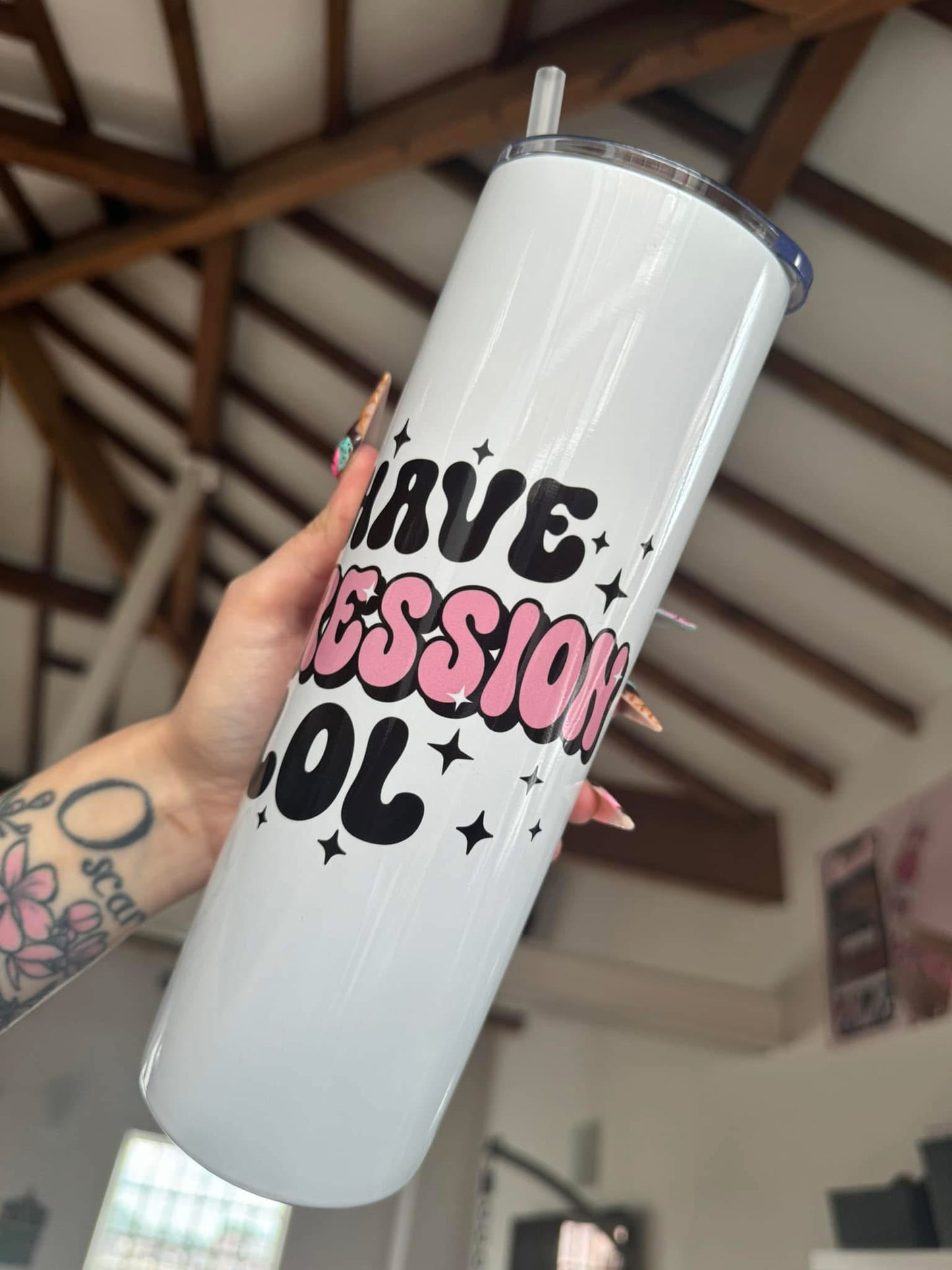 Depression ‘lol’ 30oz Tumbler
