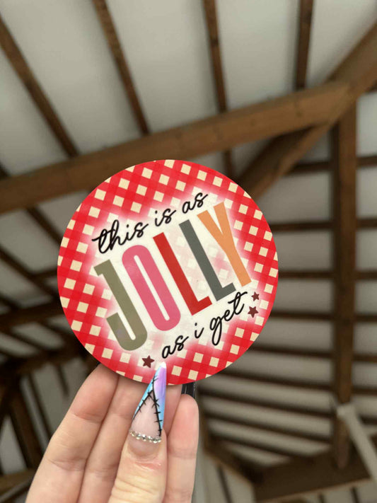 As Jolly As I Get Coaster