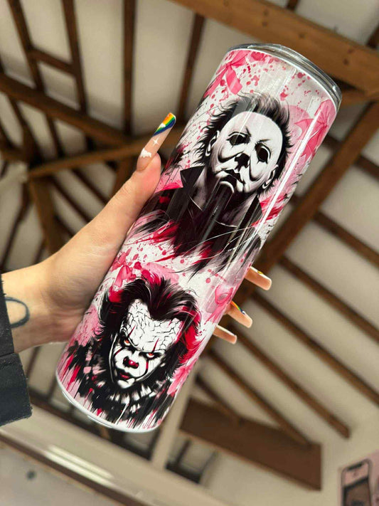 Michael Myers & Pennywise 20oz Tumbler
