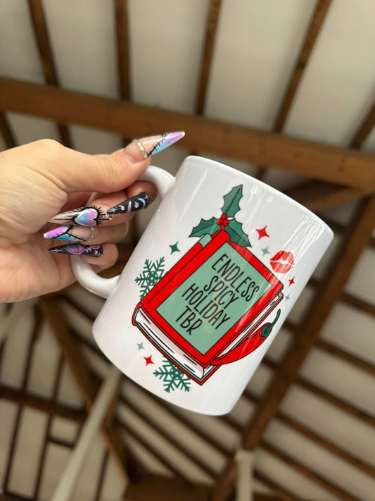Endless Spicy Holiday TBR Mug