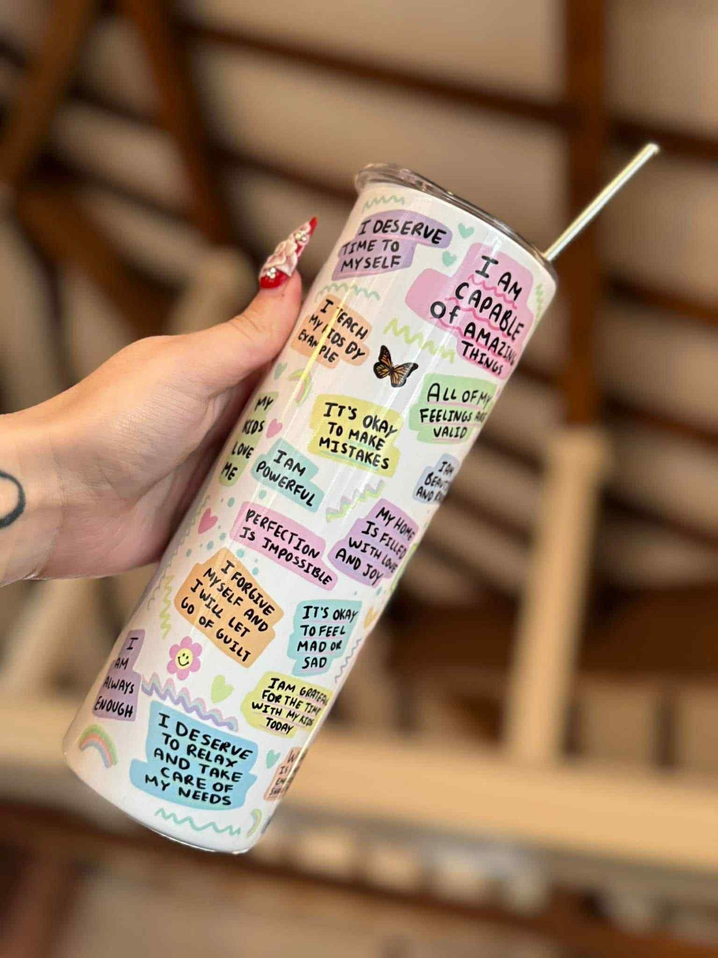 Mums Self Love Tumbler 20oz Tumbler
