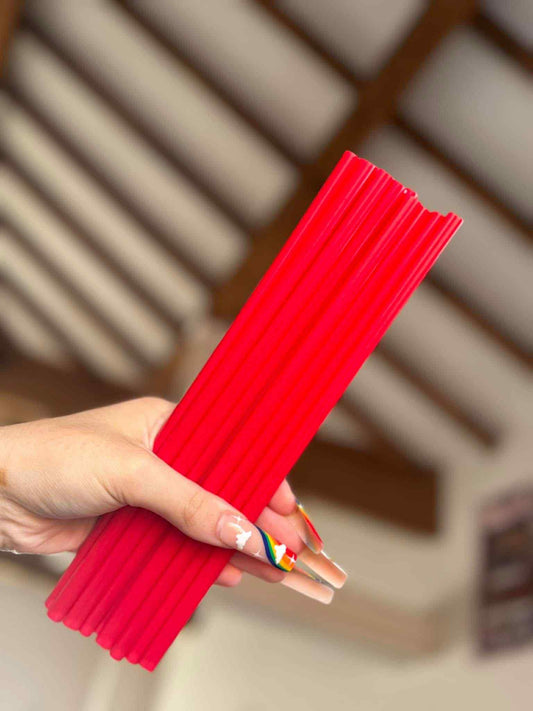 Red Heart Straw