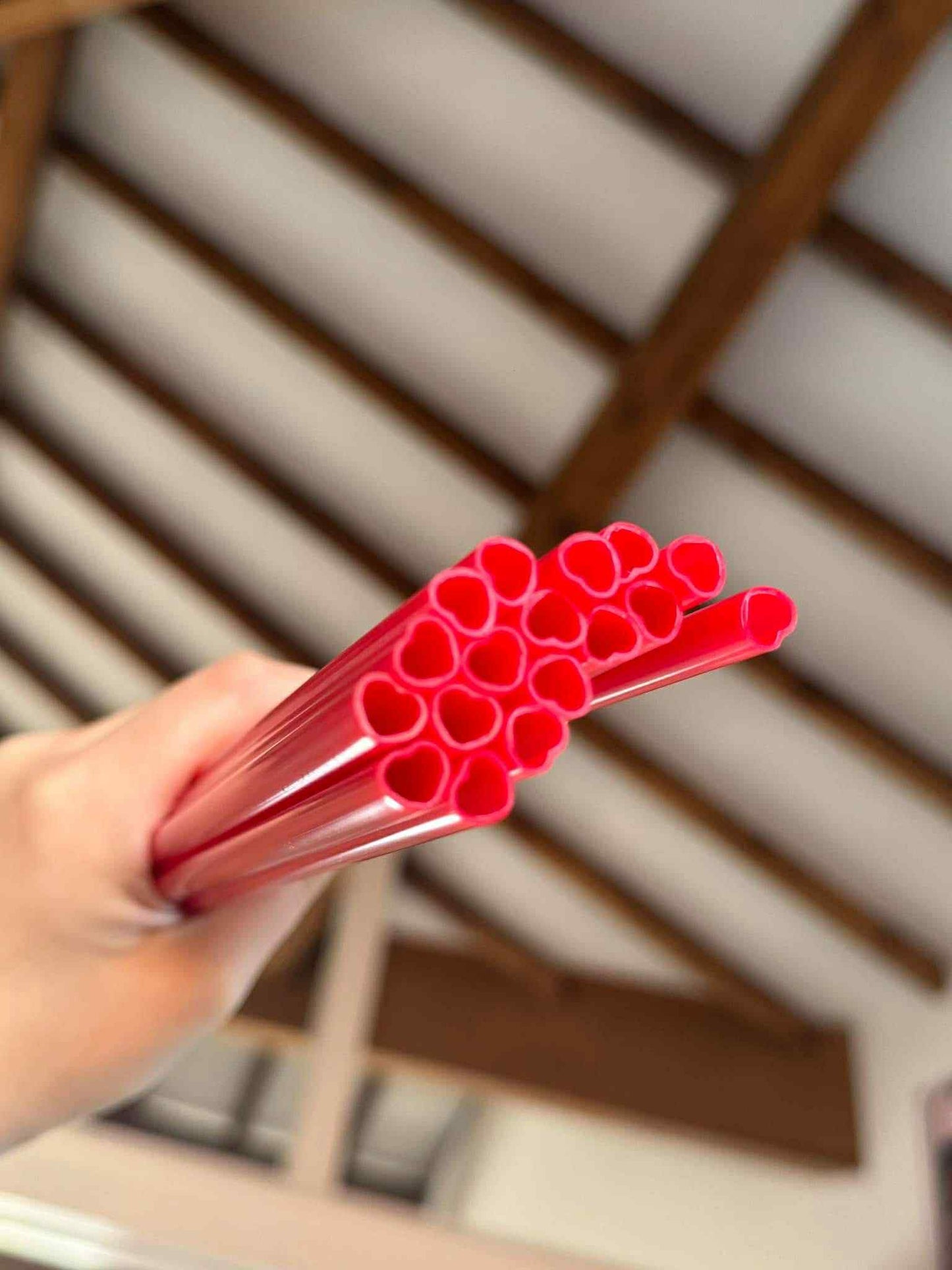 Red Heart Straw