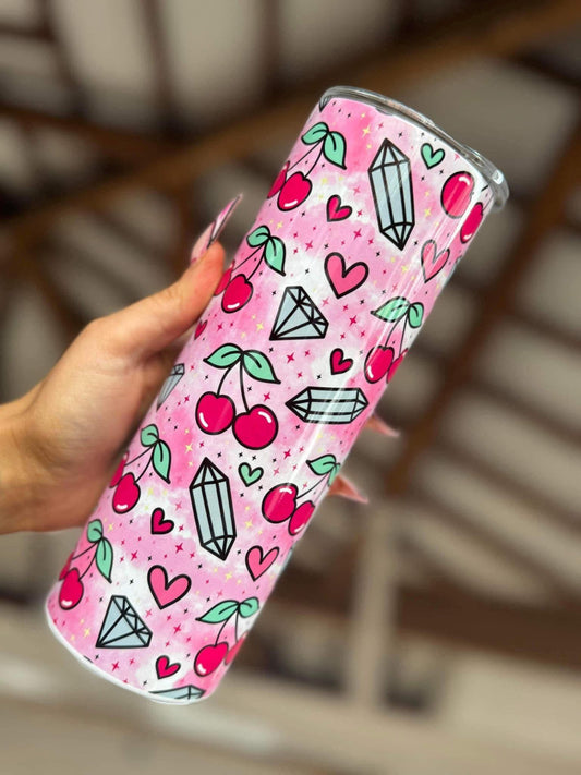 Cherry Crystal 20oz Tumbler